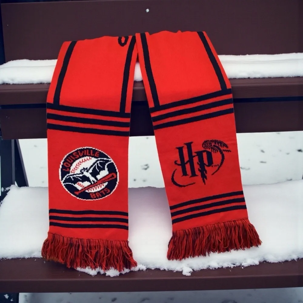 Harry Potter / Louisville Baseball Reversible Scarf – Red & Navy